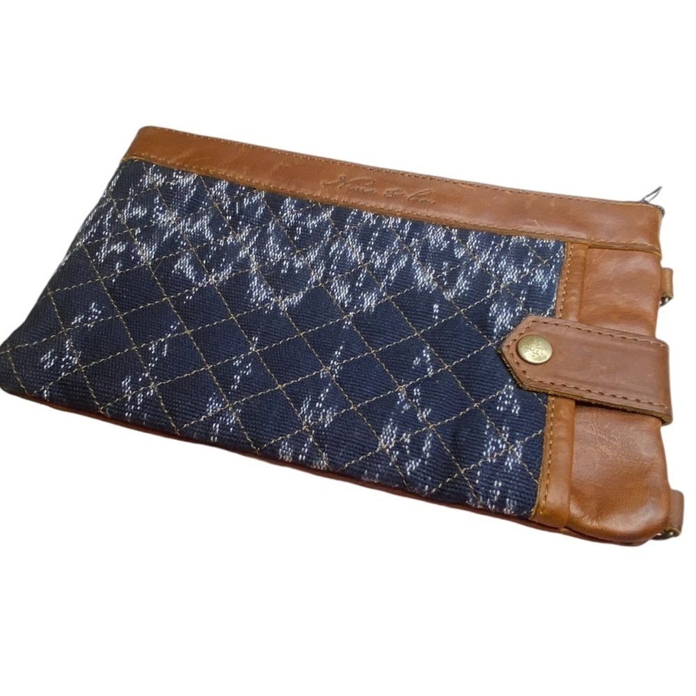 Nena & Co Handwoven Everything Clutch Wristlet with Leather - Picture 3 of 10